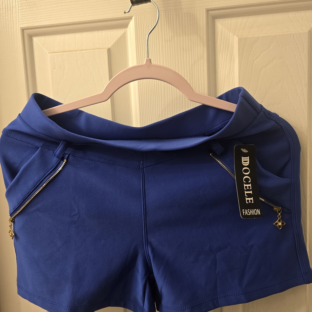 Docele Women's Athletic Blue Shorts